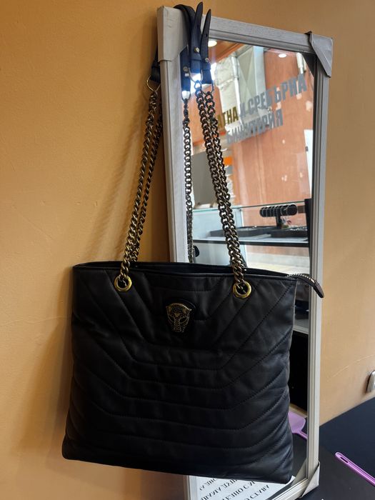 Чанта Musette естествена мека кожа