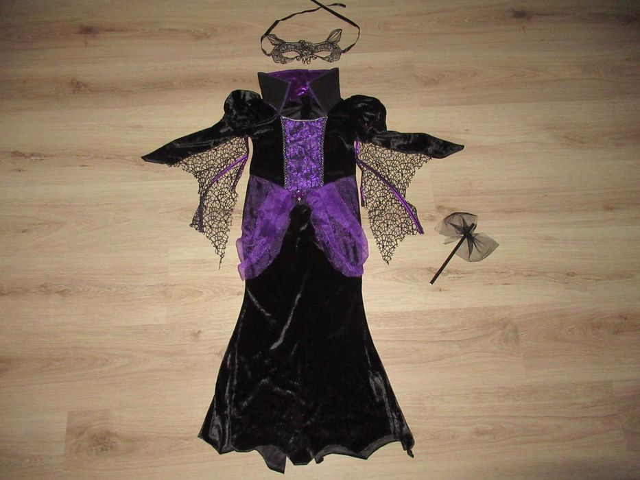 ХЕЛОУИН РОКЛЯ С домино--СТРАХОТНА--116/122 номер