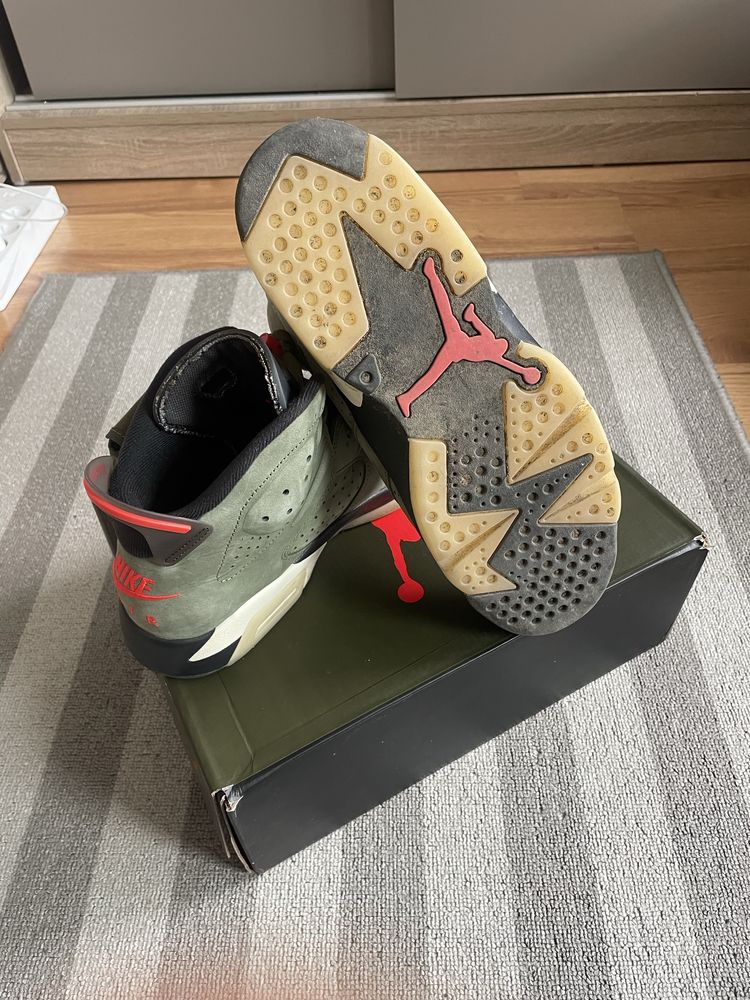 Nike Jordan 6 Travis Scott olive green