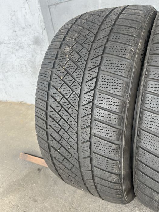 2 бр. зимни гуми 255/40/18 Continental 5/6 mm DOT 4214