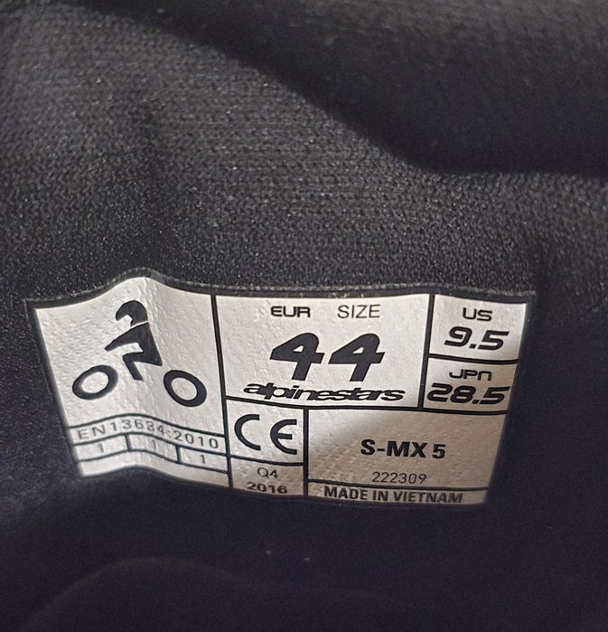 Мото ботуши Alpinestars SMX 5 43 номер
