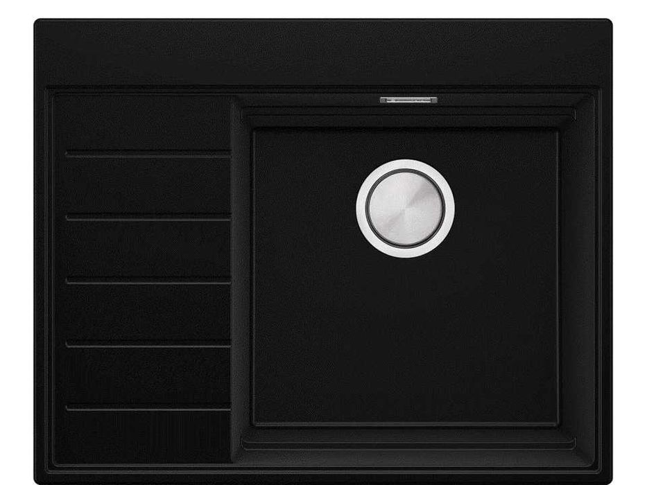 Черна гранитна кухненска мивка Сидни 620-45 Ergo Multilevel 620х500