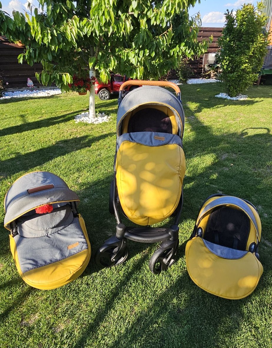 Vand Carucior 3in1  Krausman Nexxo Yellow