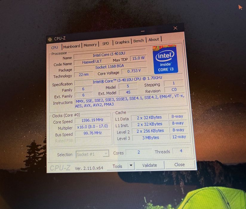 Laptop Lenovo Ideapad Flex 2 15.6in i3 4010u 4GB SSD 120 touchscreen