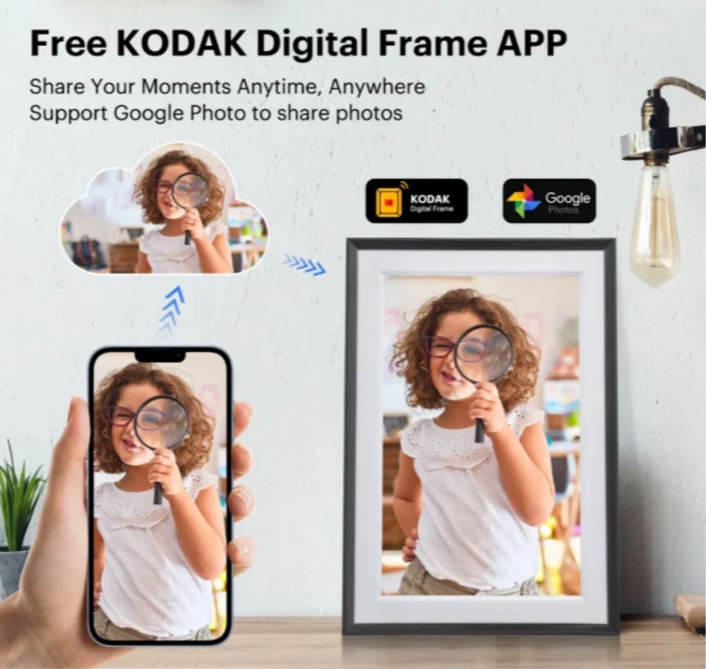 Цифравоя фоторамка Kodak 10.1 дюм IPS екран сенсор Wifi