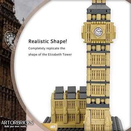 Конструктор лего для интерьера для взрослых, Биг-Бен