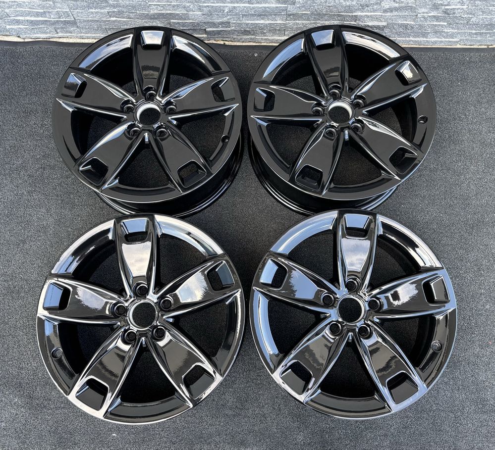 Jante aliaj r17 5x112 negru originale vag vw skoda golf octavia