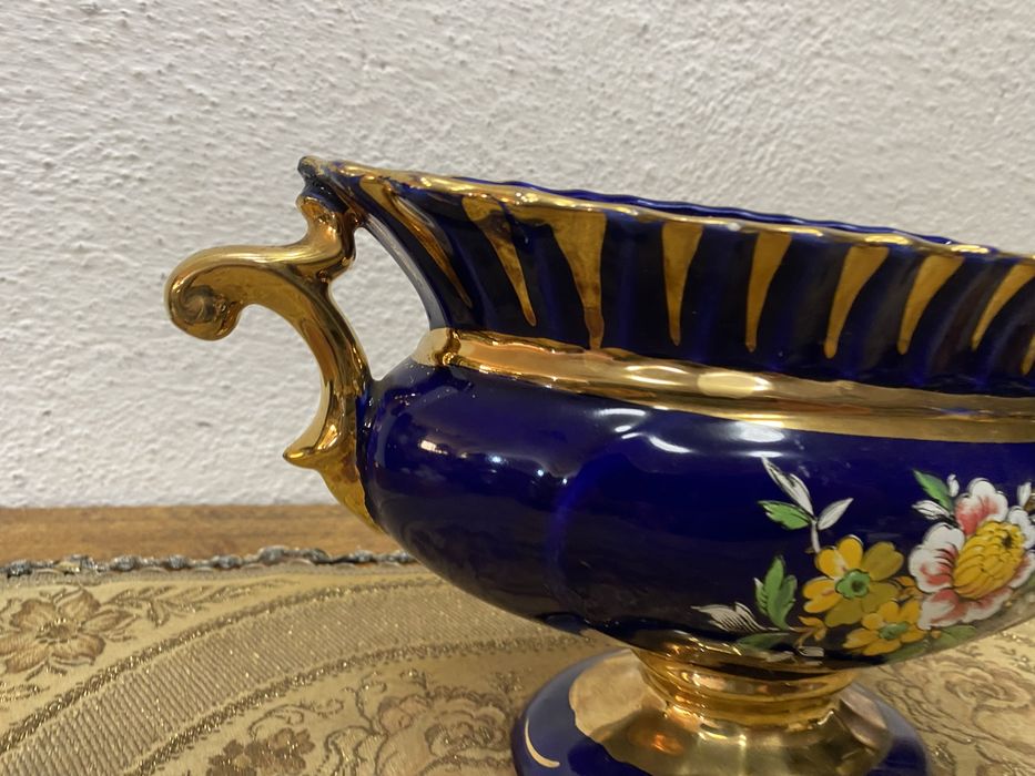 Италианси порцеланов съд ваза - жардиера