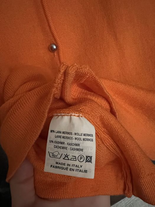 Оранжева жилетка вълна и кашмир