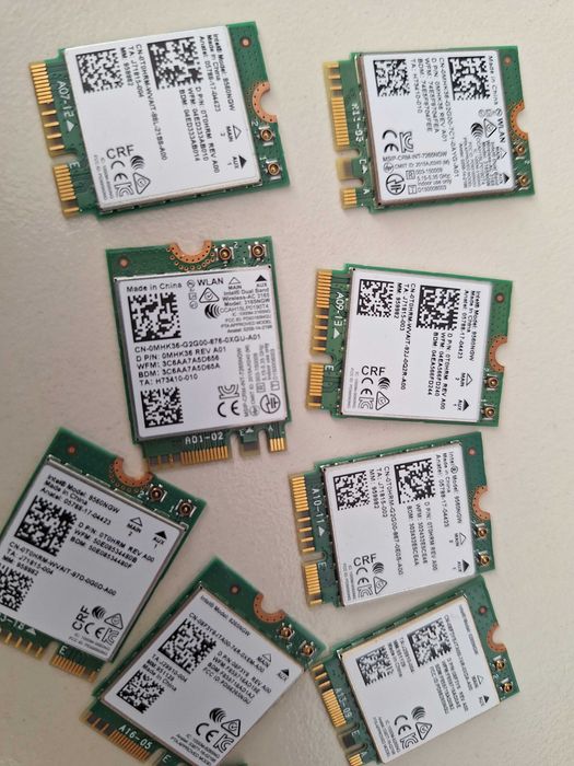 Placi retea Dell HP Intel Wifi AC, 9560NGW, 3165NGW, 8265NGW, DW1810