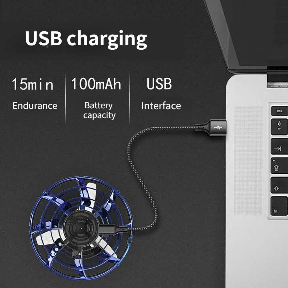 Летящ спинер с батерия . USB зареждане.