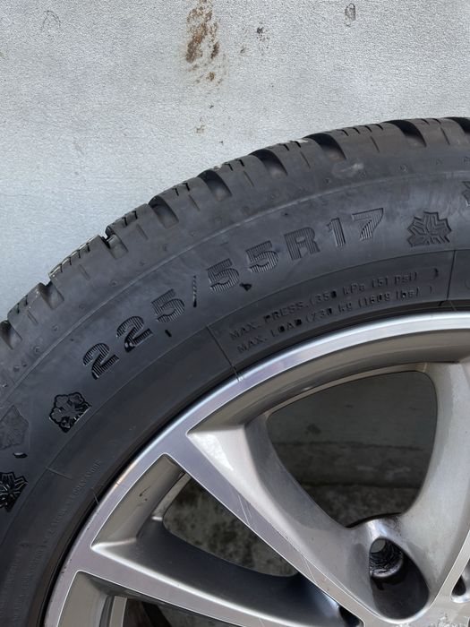 Roti aliaj originale iarna 225/55/R17 BMW G30 5x112 - Dunlop DOT22