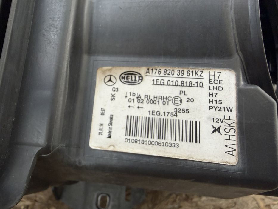 Far dreapta Mercedes A Class W176 Halogen Original Europa