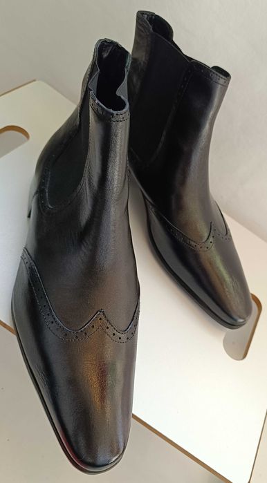 Ghete chelsea 42 lucrate manual Alain Manoukian piele naturala moale