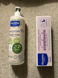 Mustela Apa micelara Bio si Mustela Crema pentru schimbarea scutecului