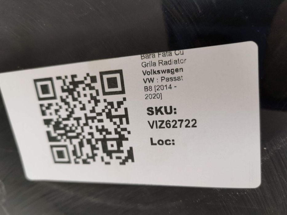 Bara Fata Cu Grila Radiator Volkswagen VW  Passat B8 2014 2015 2016 20