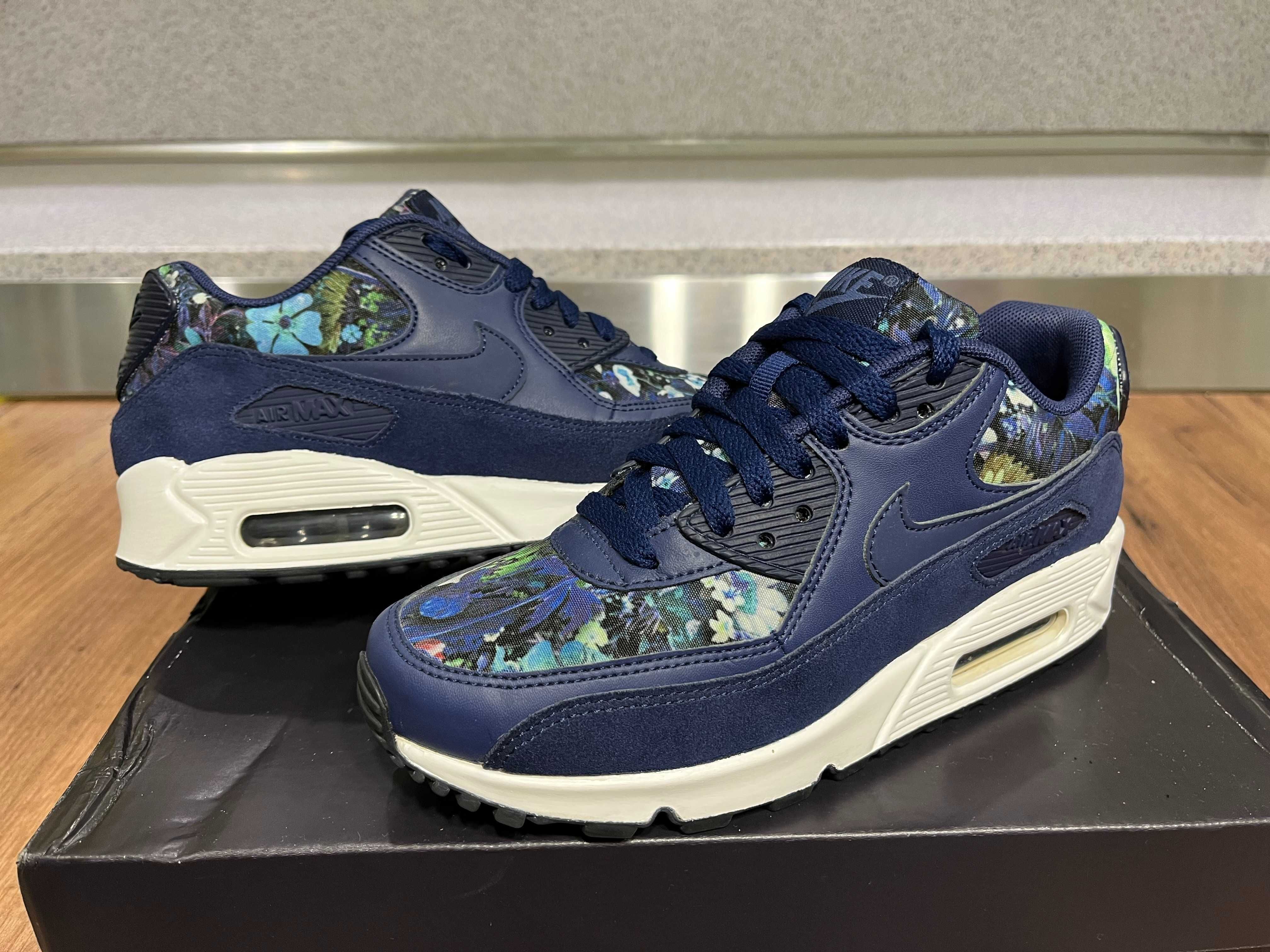 ОРИГИНАЛНИ *** Nike Air Max 90 SЕ / Floral Binary Moon Blue