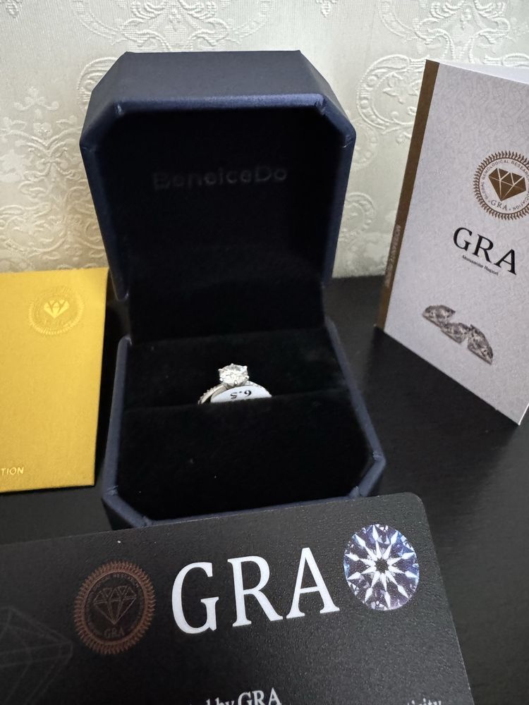 Inel Moissanite 1 Carat din Argint 925 cu Certificat GRA – Mărimea 53