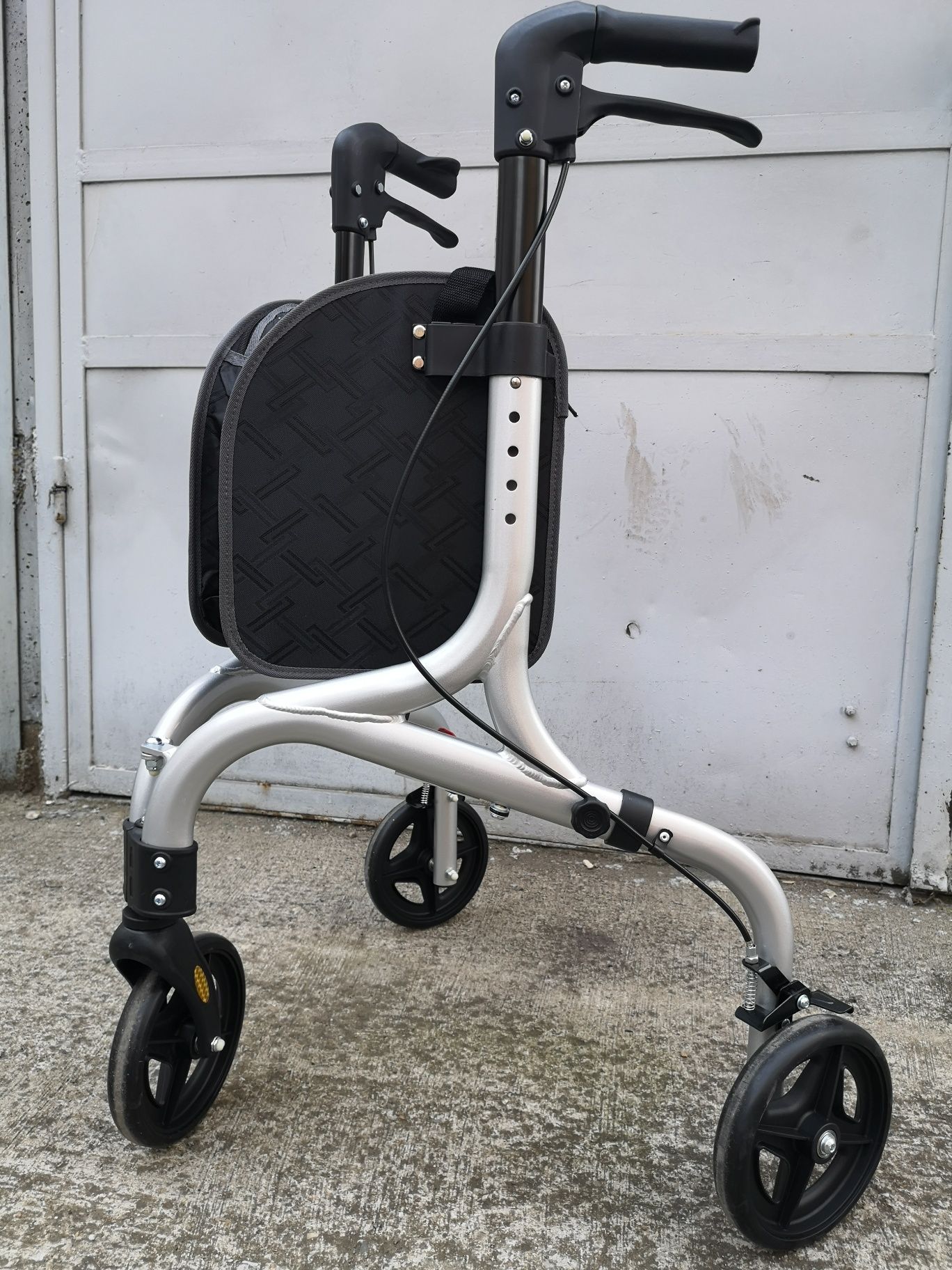 Rolator Rollator Premergator cadru mobil aluminiu 3 roti pliabil