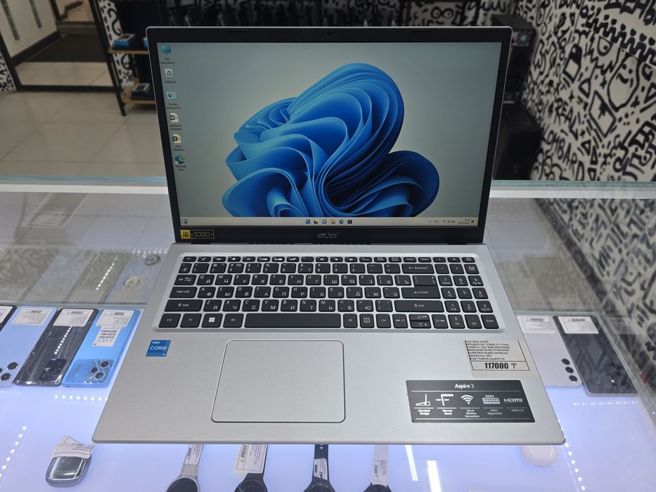 Ноутбук Acer core i3 1115g4 озу 8gb ssd256gb рассрочка Реал ломбард