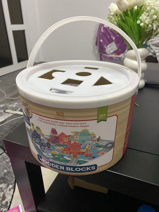 Wooden building blocks