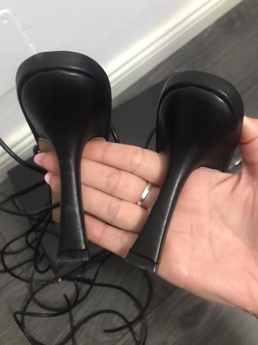 Sandale negre elegante