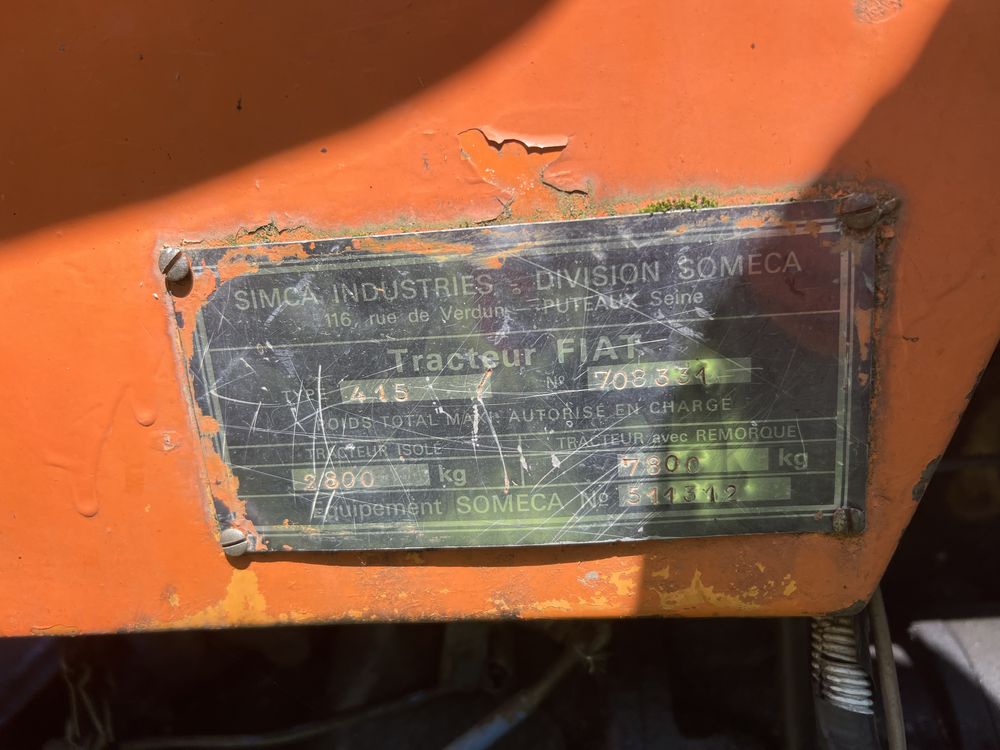 Tractor Fiat 415 - cu plug / cositoare / disc agricol
