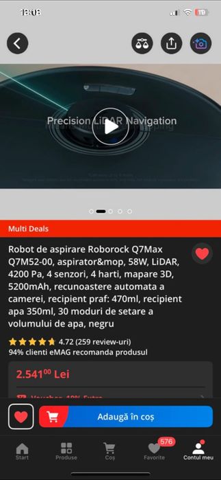 Robot aspirare stare perfecta