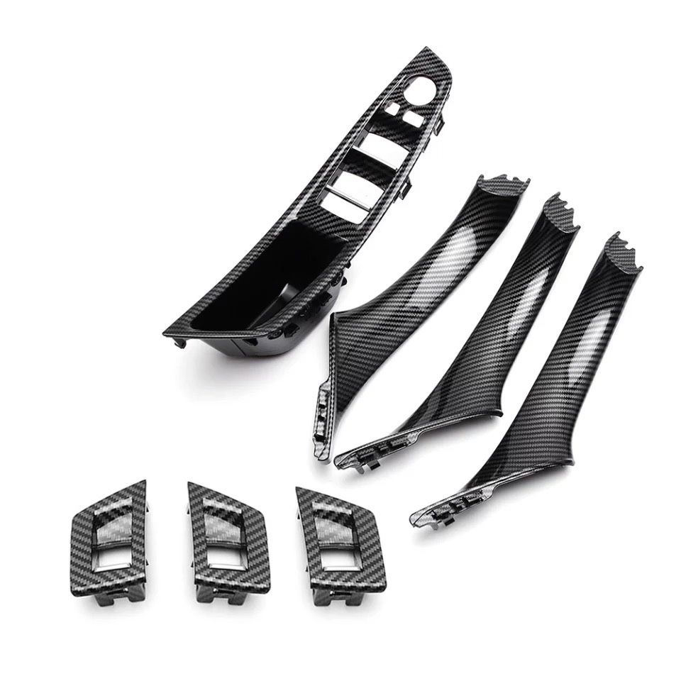 Manere interior trim sofer/pasager Negru Carbon Bmw Seria 5 F10 F11