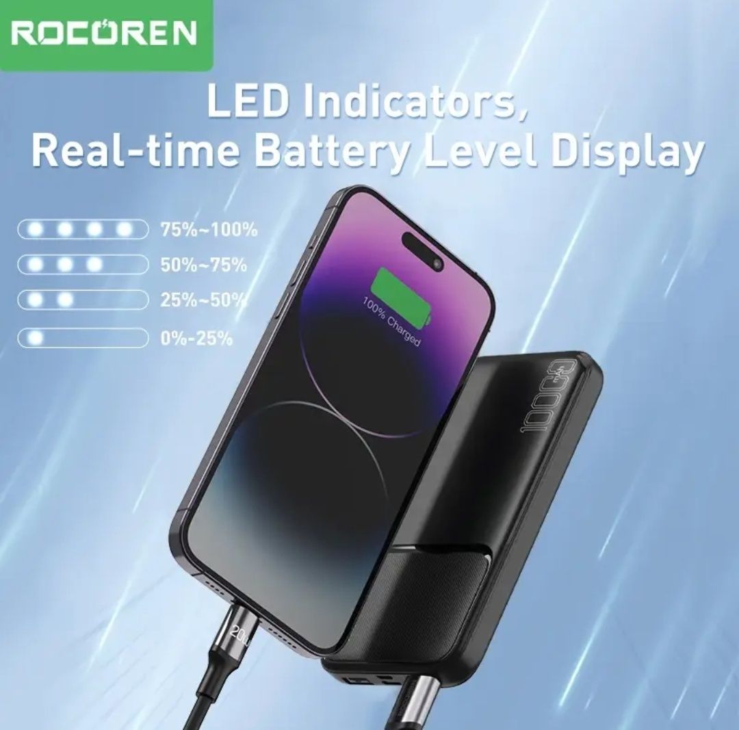 Пауэрбанк powerbank Rocoren 10000 мА