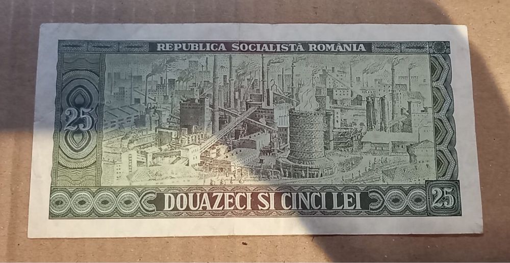 Vand 3 bancnote de 25 lei, an 1966, cu Tudor Vladimirescu