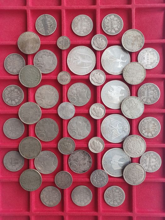 Lot colectie 296 g Monede argint SUA Europa