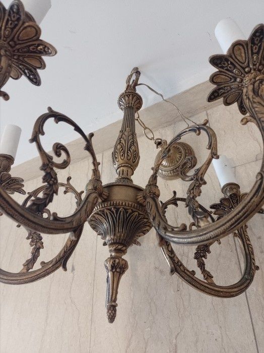 Candelabru din bronz Empire cu 4 brațe ,piesa cu o lucrătură de o foar