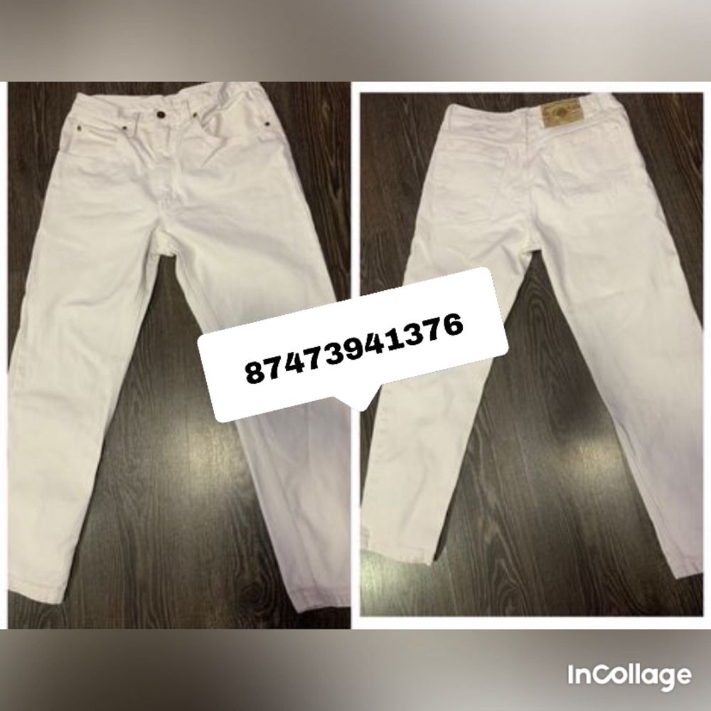 Женские джинсы белые модные 46/48 M L