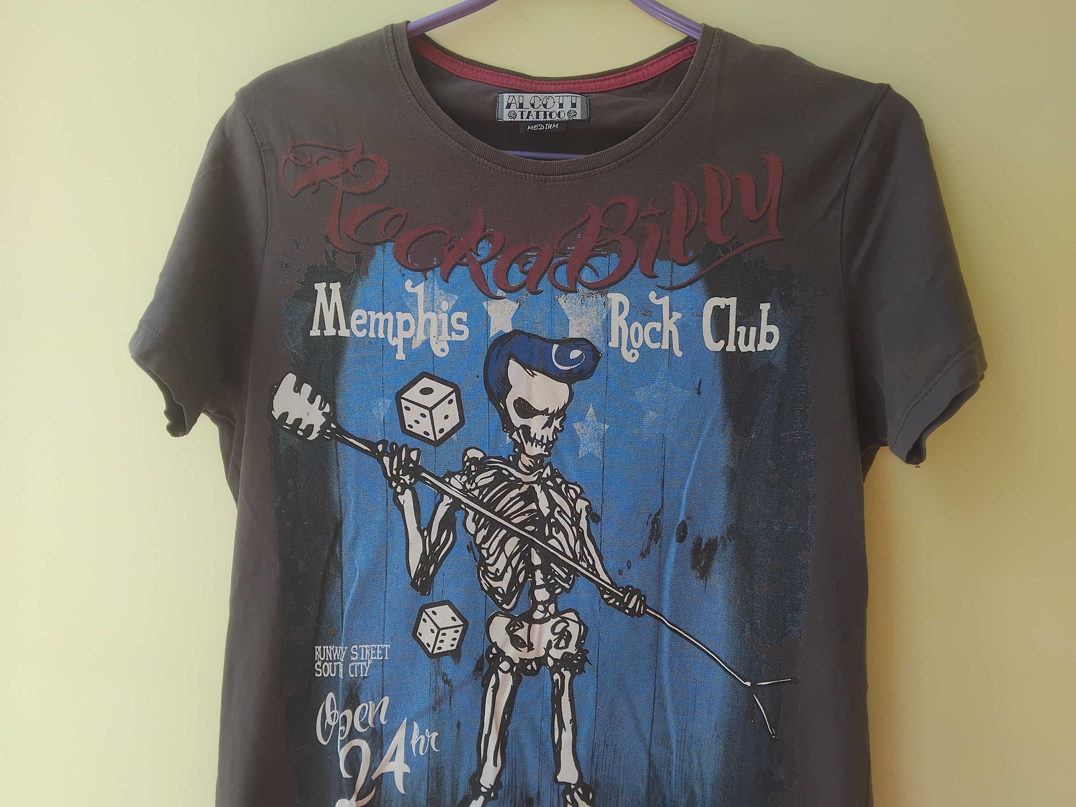 Alcott Tattoo - оригинална Street Wear Casual ежедневна тениска скелет
