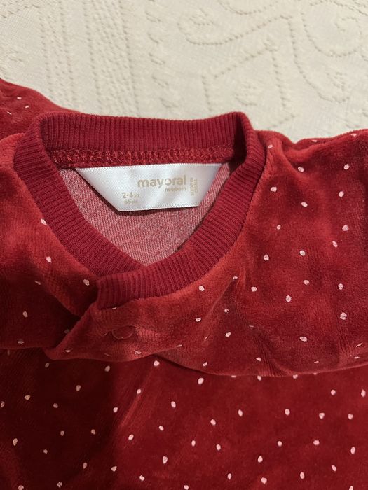 Бебешки Коледен гащеризон Mayoral с еленче - 65см. (2-4м.)