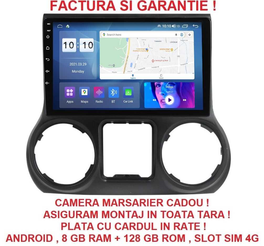 Navigatie Jeep Wrangler 2011 - 2018 Android Garantie 2GB 4GB 8GB RAM