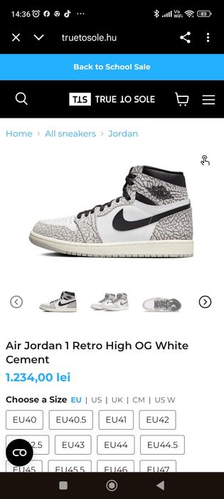 jordan 1 Retro hight og white comet