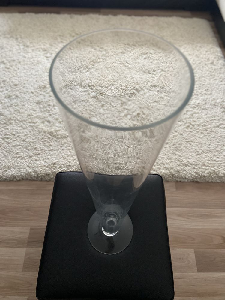 Vaza conica din sticla 60 cm h