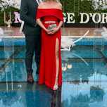 Rochie eleganta rosie