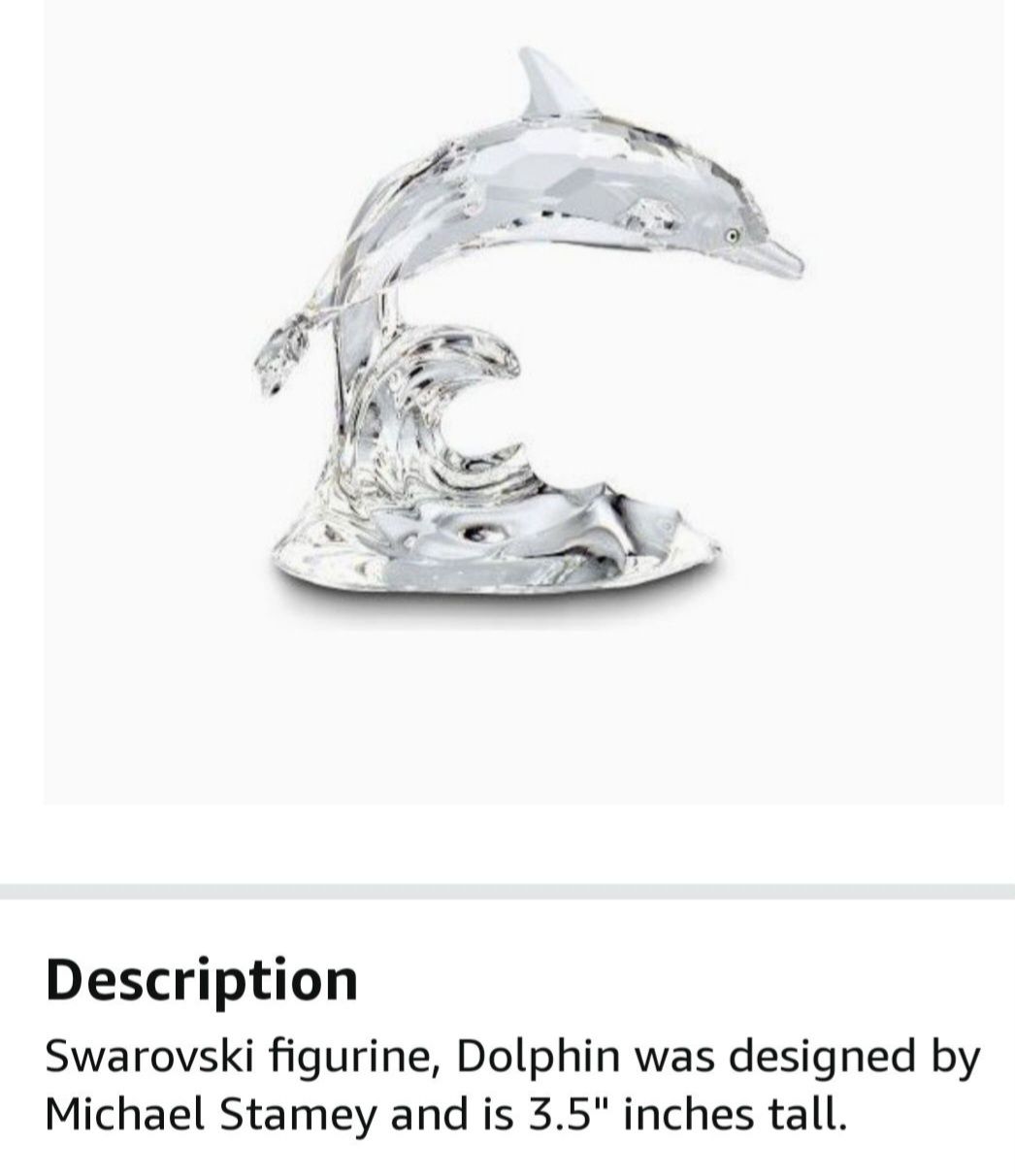 Figurina Swarowski delfin