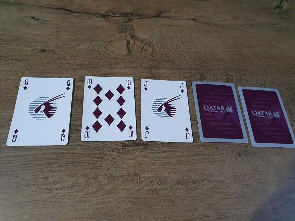 Carti de poker Qatar Airways original din Doha | Cadou perfect