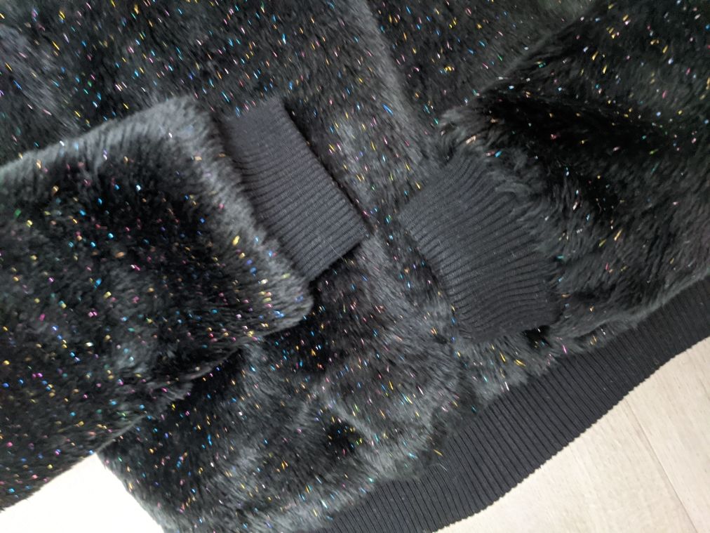 Jachetă scurta blană H&M 13-14 ani, XS