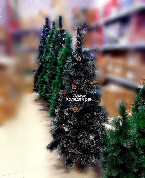 Снежна Коледна Елха 150см + Подарък Коледни Лампички