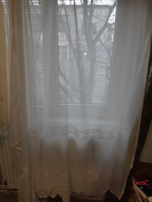 perdea de voal brodata