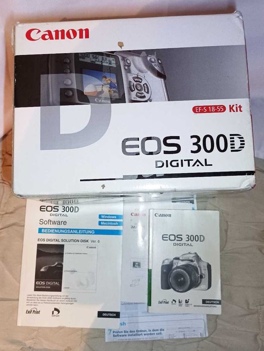 Фотоапарат Canon 300d с обектив 18-55