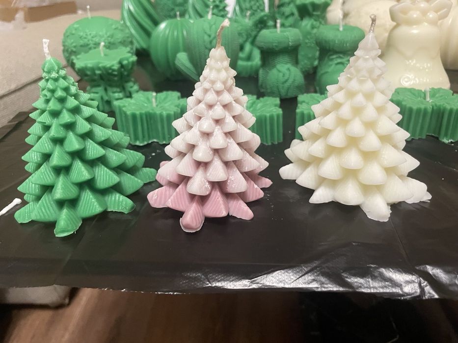 Коледни, соеви свещи