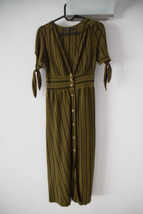 Rochie verde oliv Pull&Bear, mărimea XS
