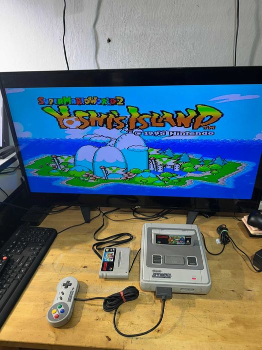consola nintendo snes super nintendo snsp-001a