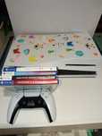 Playstation 5 cu DiSK  +  1 controller + 4 Jocuri pe CD consola PS5